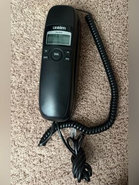 Uniden Black Corded Phone Handset with Caller ID
